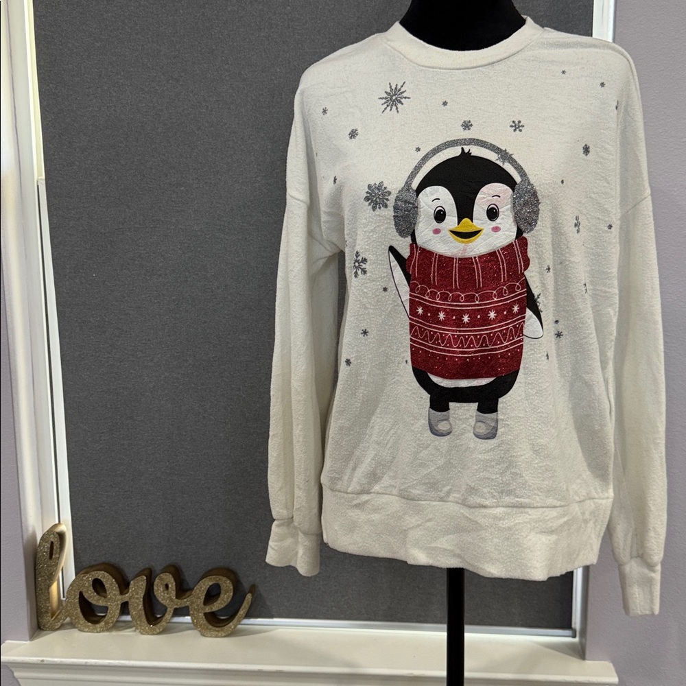 Women's Off-White Crewneck Sweater